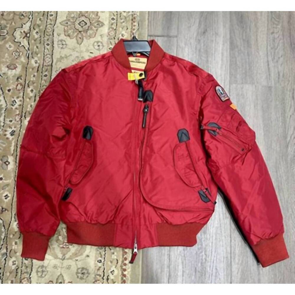 NEW PARAJUMPERS women's shyna bomber jacket in red